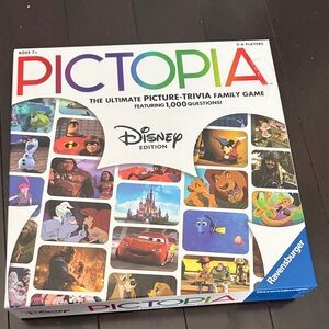 Disney Pictopia Picture-Trivia Game — White with Multicolor Lettering